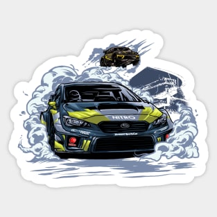 nitro rally cross car Sticker